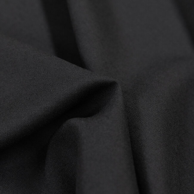 Toile tailleur noire 100% laine