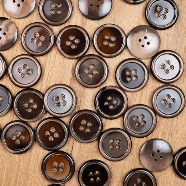 Bouton Galalithe Ancien - Mercerie Vintage, Modèle Dôme, Occasion