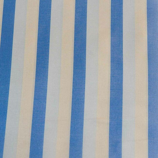 doublure de manche - rayé jaune et bleu sur bleu ciel