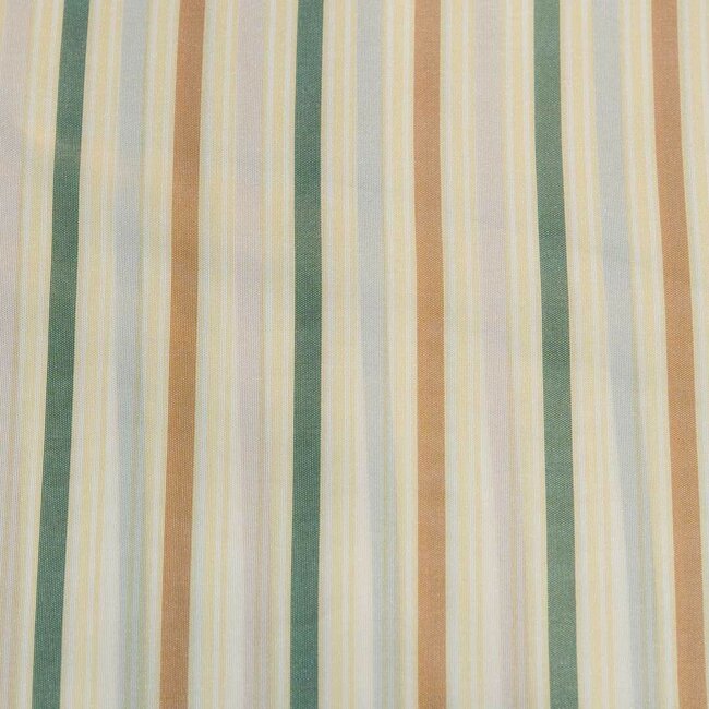 Doublure de manche - rayé vert, jaune et beige sur ecru
