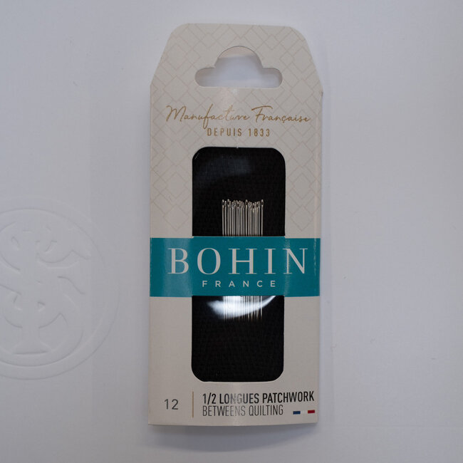 Aiguilles à coudre Bohin demi-longues N°12