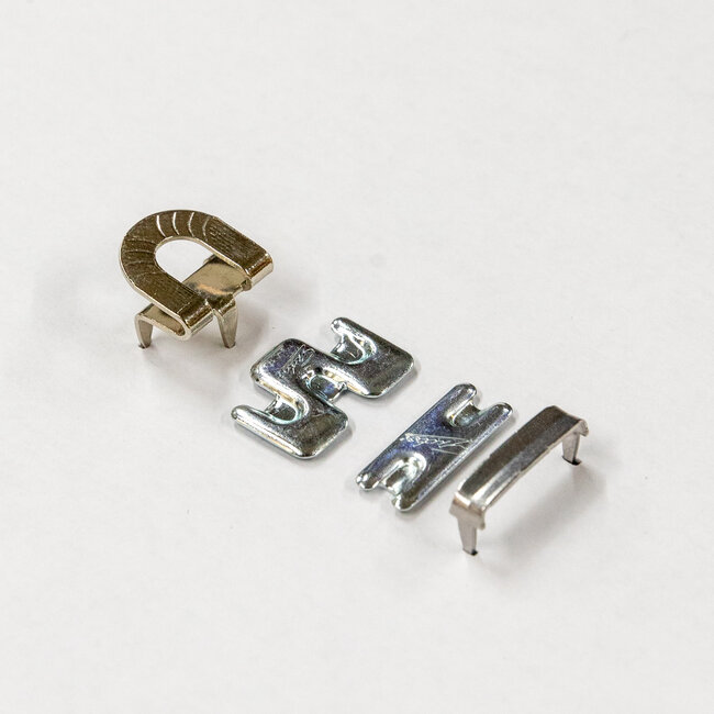 Boucles à Crochets Invisibles Pour Pantalon - Lot De 10 - Métal, Couleur Pistolet/argent - 1.9x1.4 Cm - Pour Réparations Et Ajustements De Vêtements
