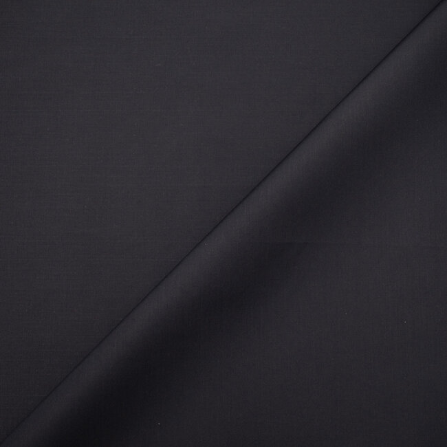 Popeline double retors - Bleu nuit
