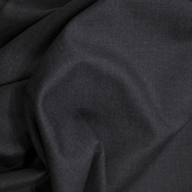 Sergé uni gris anthracite