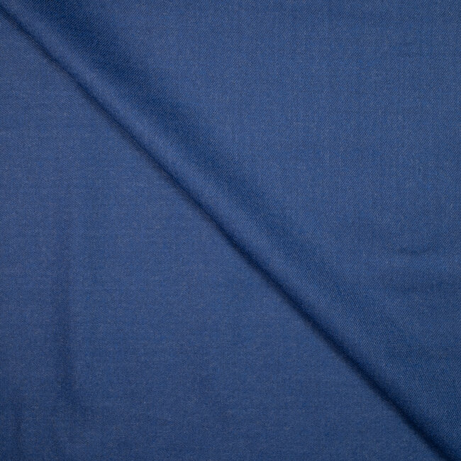 Carnet - flanelle bleue laine mélangée
