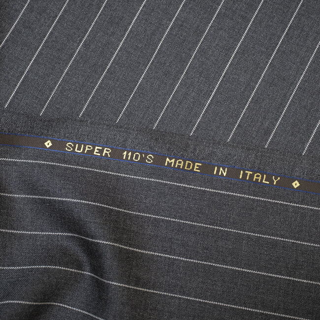 Perennial - Super 110's gris à rayures tennis