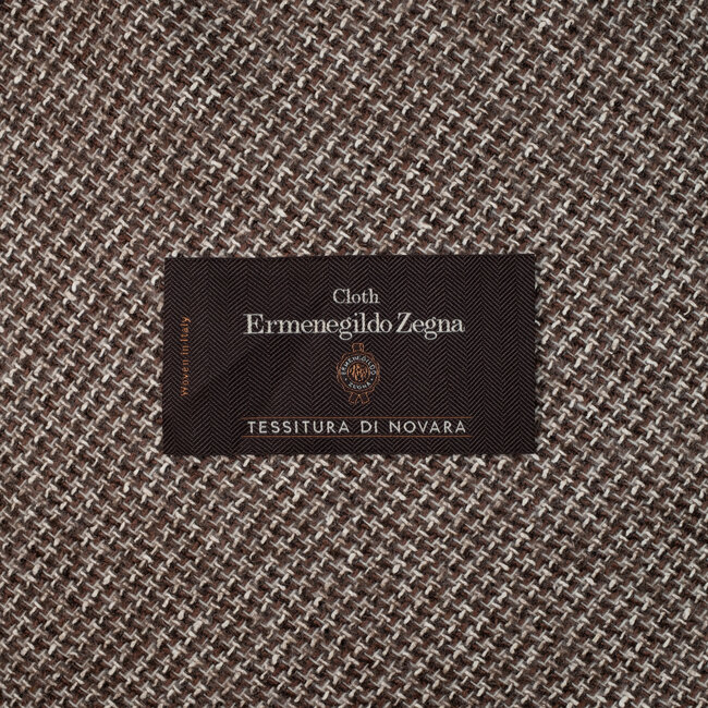 Cloth Ermenegildo Zegna - Hopsack marron/beige