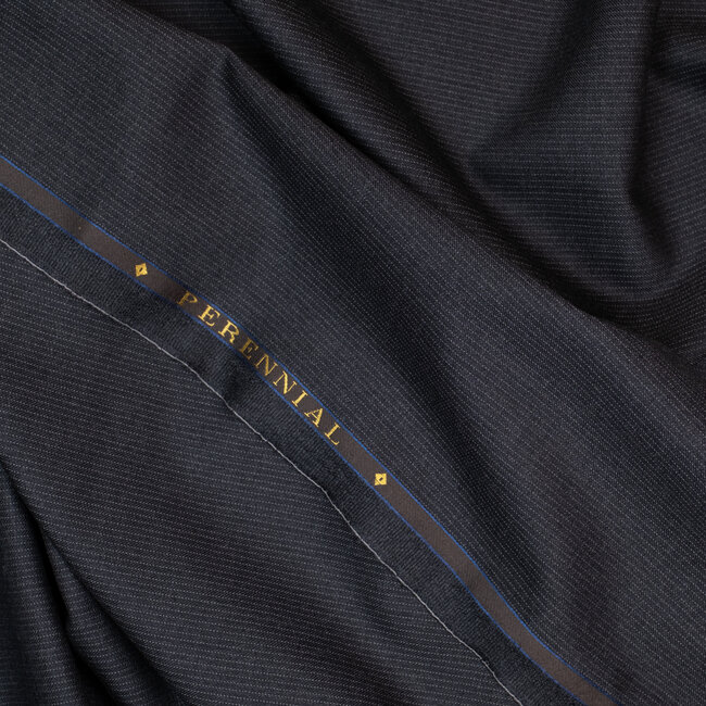 Perennial - Super 110's gris foncé à rayures fines