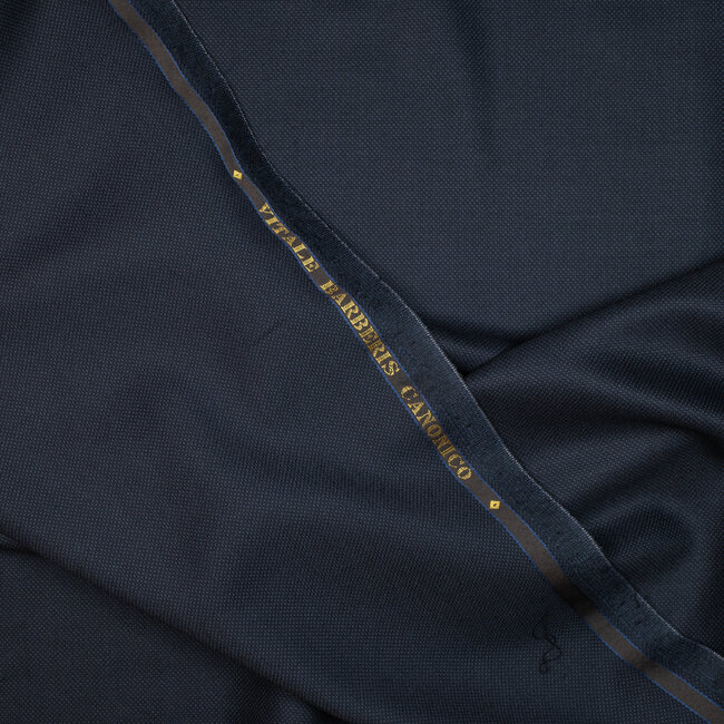 Perennial - Super 110's bleu foncé oeil-de-perdrix