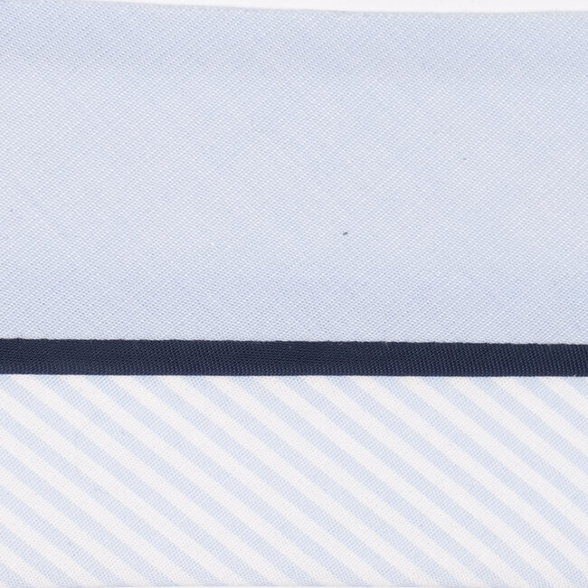 Hausse de ceinture fantaisie ciel/ray&eacute; blanc ciel