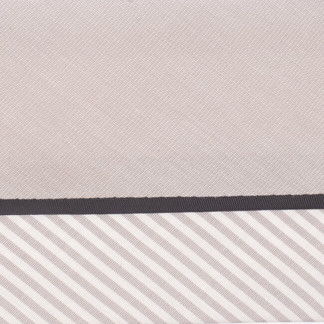 Hausse de ceinture fantaisie beige/ray&eacute; blanc beige