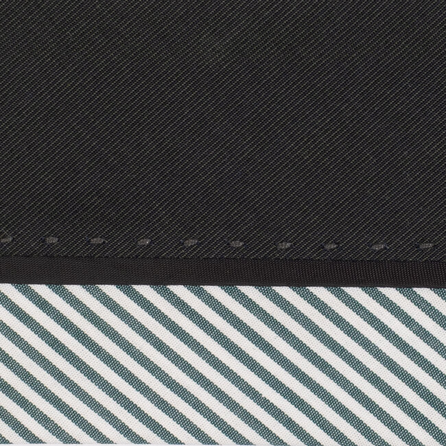 Hausse de ceinture fantaisie vert / ray&eacute; blanc vert