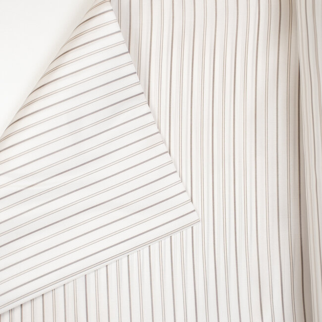 Doublure de manche - &Eacute;crue ray&eacute;e beige et gris