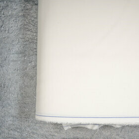 Toile tailleur blanche en coton et viscose - Référence 4198
