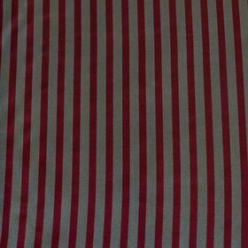 Doublure de manche cupro - fine rayure grise et rouge