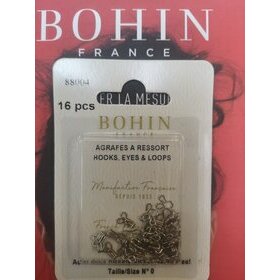 Agrafes à ressorts BOHIN n°0, blister 16pcs