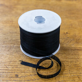 Passement droit-fil 10mm 100% coton 200M noir