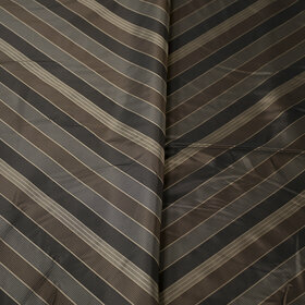 Doublure de manche - rayé marron foncé, clair, lignes noires et bleues