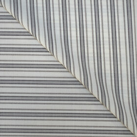 Cloth Ermenegildo Zegna - Laine écru à rayures grises
