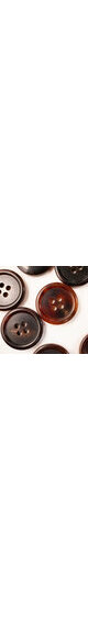 Bouton en corne marron/rouge 4 trous 20mm 
