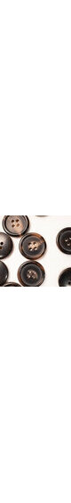 Bouton en corne marron 4 trous 20mm 
