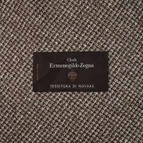 Cloth Ermenegildo Zegna - Hopsack marron/beige