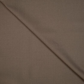 Carnet - Tissu marron uni en laine stretch