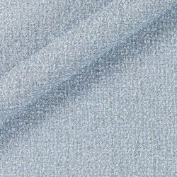 Tweed bleu azur parsemé de fils argentés très visibles. Effet lumineux.