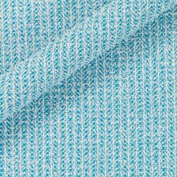 Tweed bleu aqua clair avec fils blancs formant un motif moucheté.