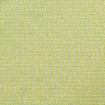 Tweed pastel dans des tons vert et jaune pâle. Effet moucheté délicat.