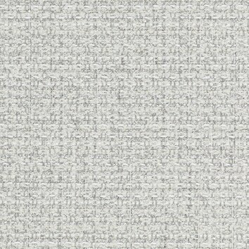 Tweed blanc agrémenté de fils argentés, texture riche et brillante.