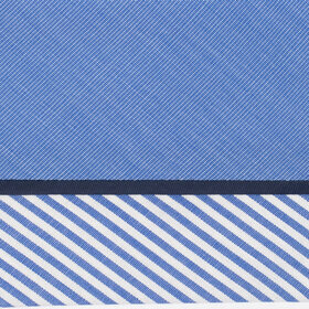 Hausse de ceinture fantaisie bleu/ray&eacute; blanc bleu