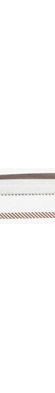 Hausse de ceinture fantaisie marron/ray&eacute; blanc marron