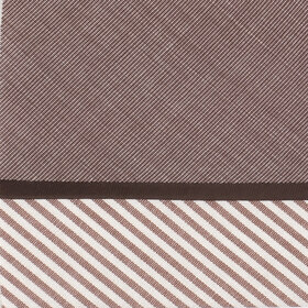 Hausse de ceinture fantaisie marron/ray&eacute; blanc marron