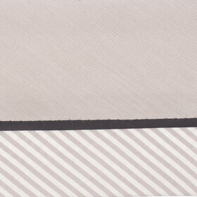 Hausse de ceinture fantaisie beige/ray&eacute; blanc beige