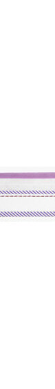 Hausse de ceinture fantaisie parme / raye blanc parme