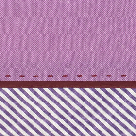 Hausse de ceinture fantaisie parme / raye blanc parme
