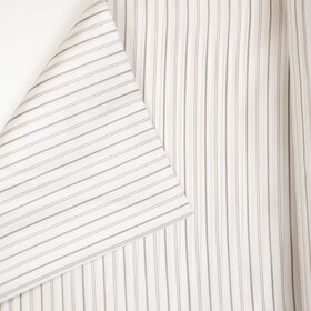 Doublure de manche - &Eacute;crue ray&eacute;e beige et gris